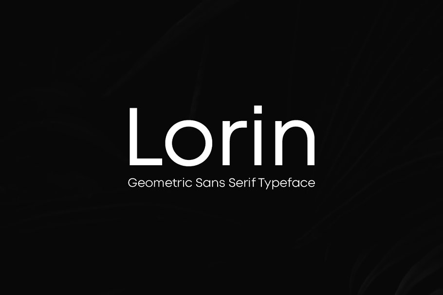 Example font Lorin #1